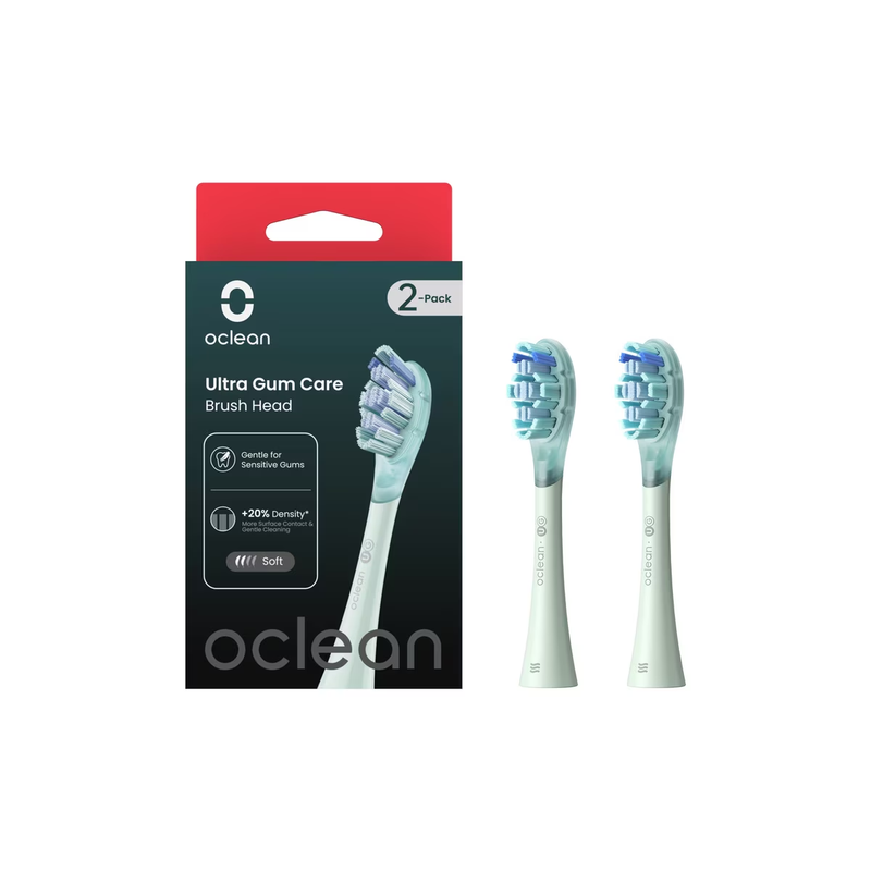 OCLEAN | Ultra Gum Care Brush Head 2(pack) Green Color UG01 | C04000253