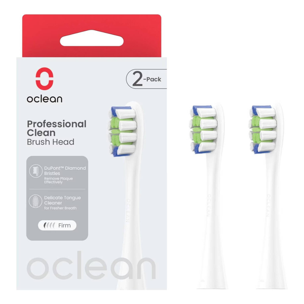 OCLEAN | Professional Clean Brush Head 2(Pack) P1C1 White | C04000269