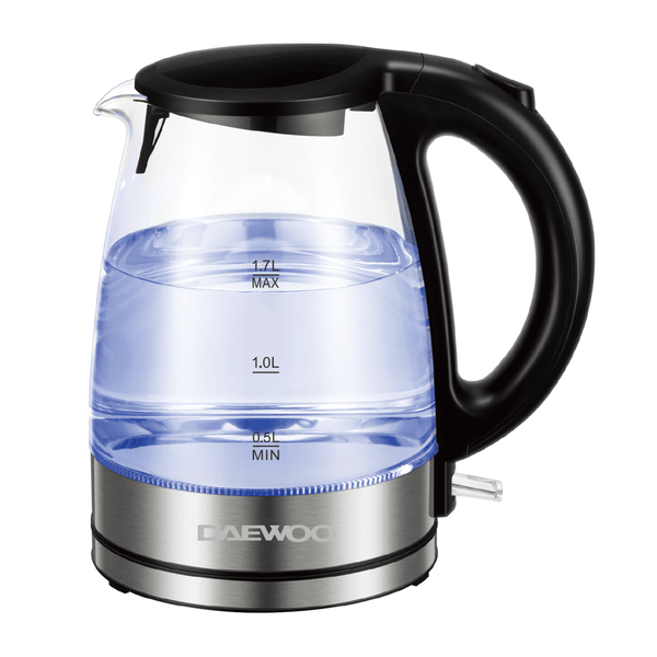 DAEWOO | Glassk Kettle W Blue Light 1.7Ltrs | DEK 1218