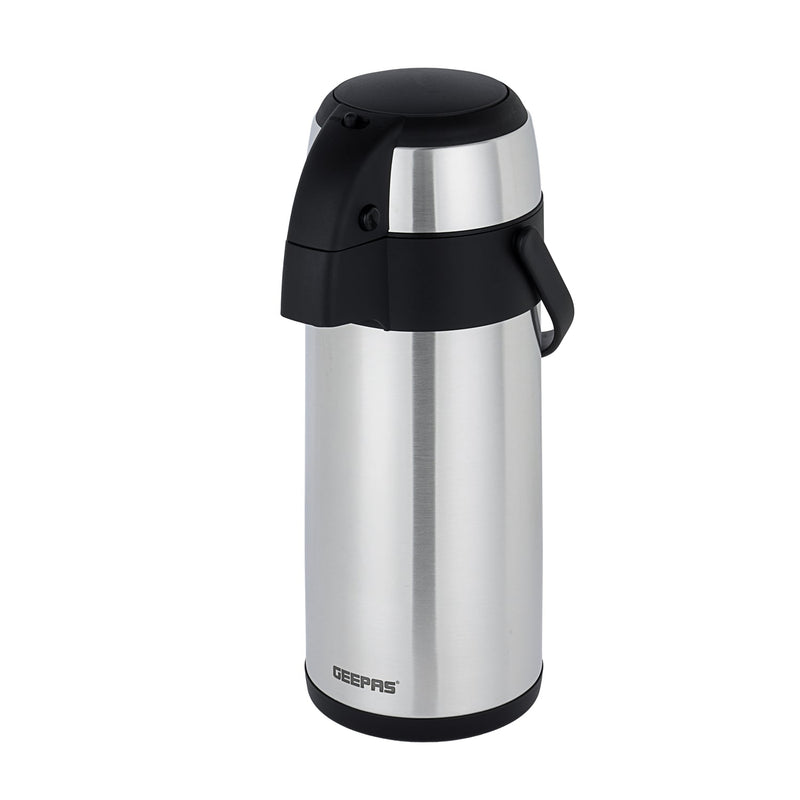 GEEPAS | Stainless Steel Air Pot Flask 3.5Ltrs Vacuum Flask | GVF5263