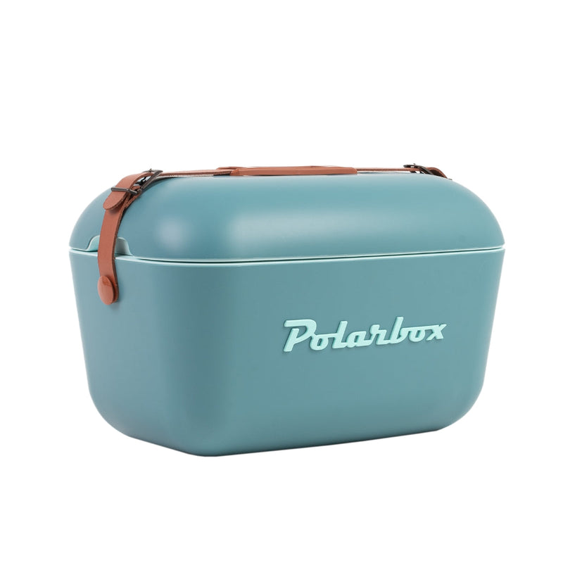POLARBOX | 12Ltrs Classic Cooler Box with Leather Strap Blue Marine | PB-9311