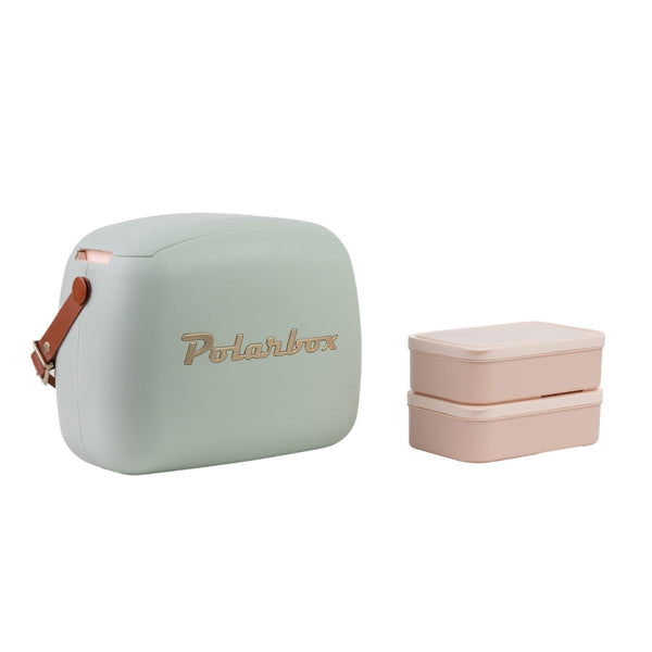 POLARBOX | 6Ltrs Urban Cooler Bag with 2 Containers Matcha Gold | PB-9344