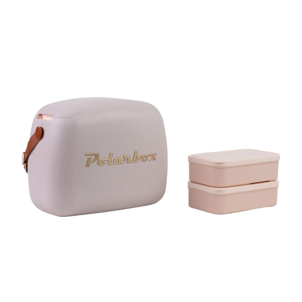 POLARBOX | 6Ltrs Urban Cooler Bag with 2 Containers Perla Gold | PB-9345