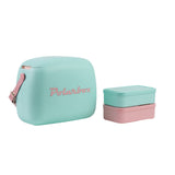 POLARBOX | 6Ltrs Summer Pop Cooler Bag with 2 Containers Verde Agua Rosa | PB-9348