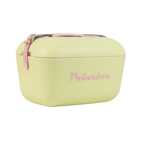 POLARBOX | 12Ltrs Pop Cooler Box with Leather Strap Lime & Lilac | PB-9385
