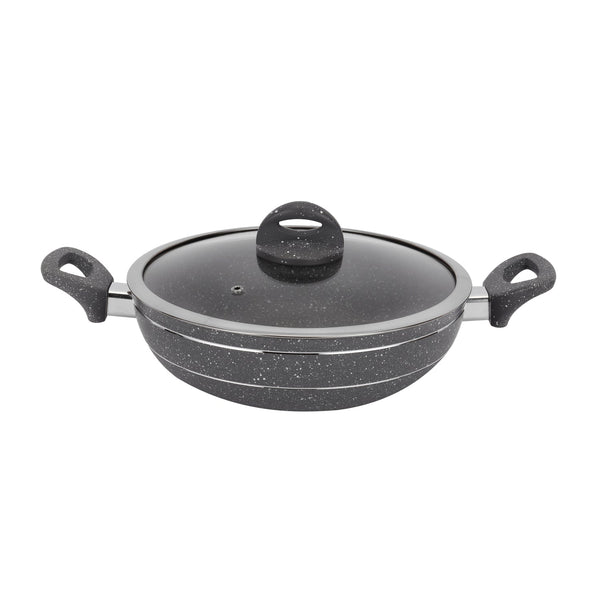 ROYALFORD | Smart Granite Series Wok Pan with Glass Lid | RF11966