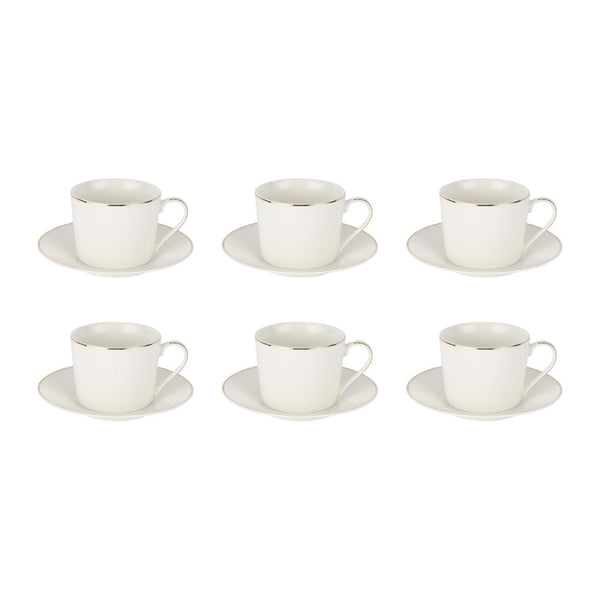 ROYALFORD | 12 Piece Bone China Cup and Saucer Set | RF12113