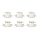 ROYALFORD | 12 Piece Bone China Cup and Saucer Set | RF12113