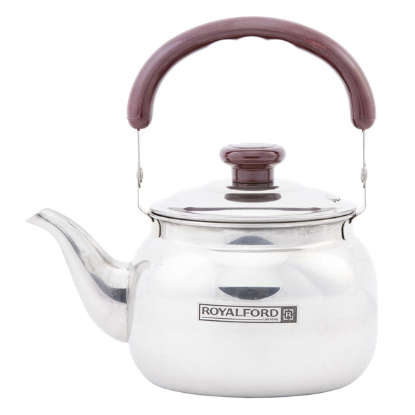 ROYALFORD | 1 Litre Stainless Steel Tea Kettle Silver | RF6187
