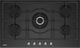 SIMFER | Built-in Gas Hob 90cm 5 Gas burners Black Glass | SMFBHGTR90