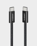 ANKER | Zolo USB C to USB C Braided Cable 240W 3.3 ft (1m) Fast Charging Black | A8060H11
