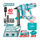 TOTAL | Cordless Concrete Nailer | TCNLI9008