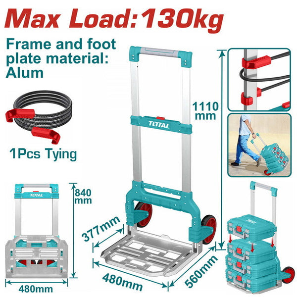 TOTAL | Foldable Hand Truck 130kg | THWB61201