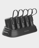 MOXEDO | Combo 5x10000 mAh Powerbank with Charging Dock 20 W PD Built-In Type-C Cable Black | MX-PBH038-DS