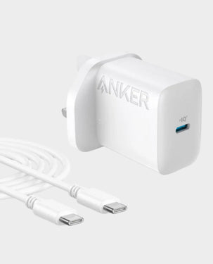 ANKER | 20W Mobile Charger with USB-C to USB-C Cable 20W Power Delivery Fast Charging USB-C White | B2347K21