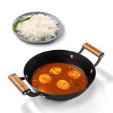 WONDERCHEF | Cast Iron Kadhai 24cm Black | 63154905