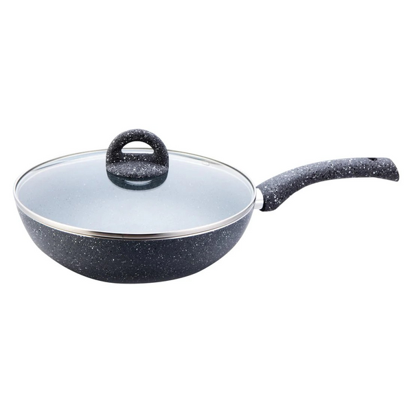 WONDERCHEF | Wok with Lid Granite 24cm Granite Grey | 60004700