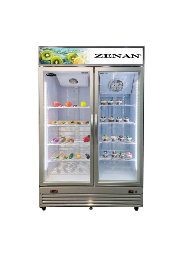 ZENAN | Chiller /Freezer Showcase Combo | ZFSC-980FDX