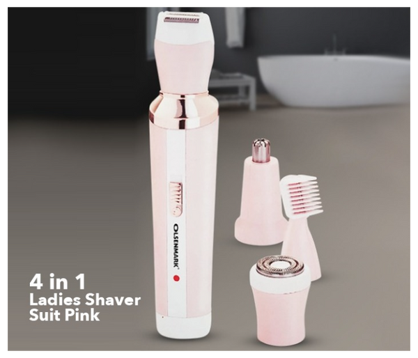 OLSENMARK | 4-In-1 Shaver Suit Pink/White/Gold | OMLS4059