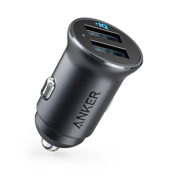 ANKER | PowerDrive 2 Alloy Metal Mini Car Charger Black | A2727H12