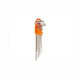 CLARKE | Allen Key 9pcs Set Long 1.5mm to 10mm Alloy Steel with Orange Labelled Hanging Holder | AKSL1.5-10C