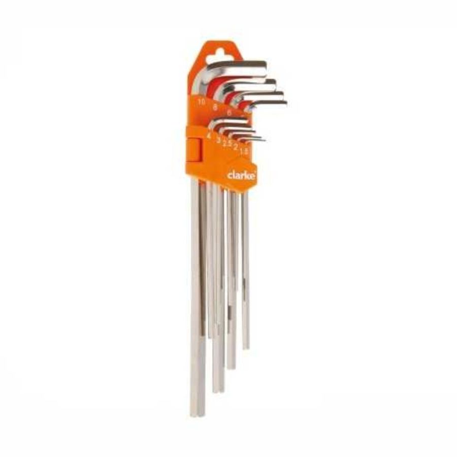CLARKE | Allen Key 10 pcs Set Short, 1.5mm – 12mm