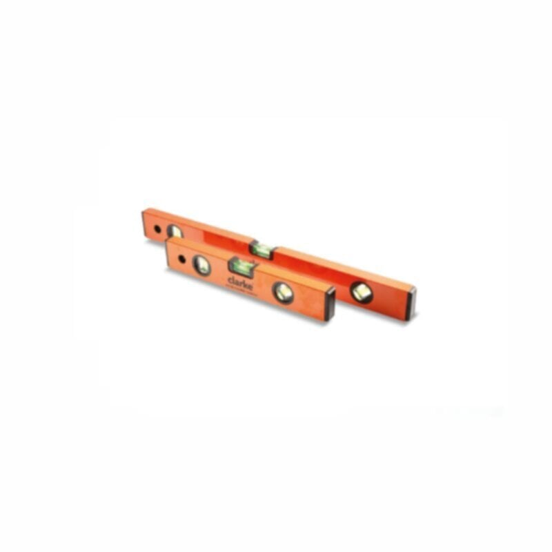 CLARKE | Aluminium Level 20 inch Orange/Black Color Body with Shock Absorbing End Caps & Hanging Holes | AL20C
