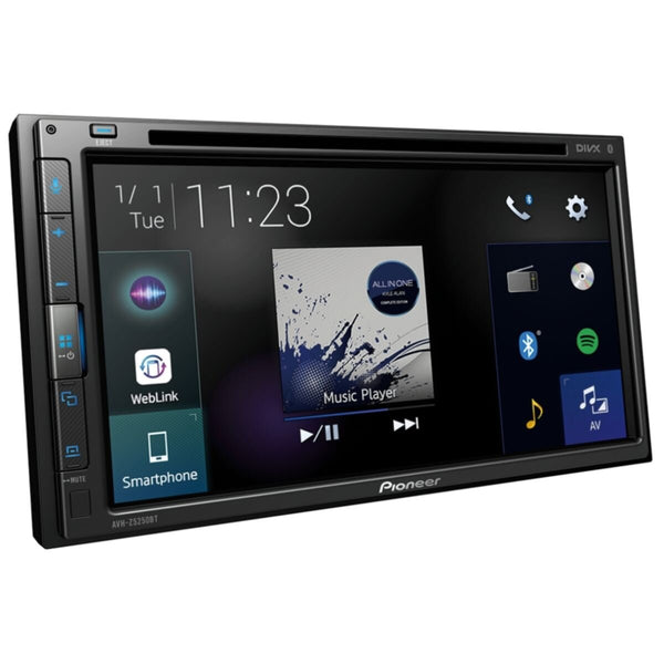PIONEER | In-Dash Double-DIN DVD Multimedia AV Receiver with 6.8"inch Touchscreen Display, Apple CarPlay, Android Auto, WebLink & Bluetooth | AVH-Z5250BT