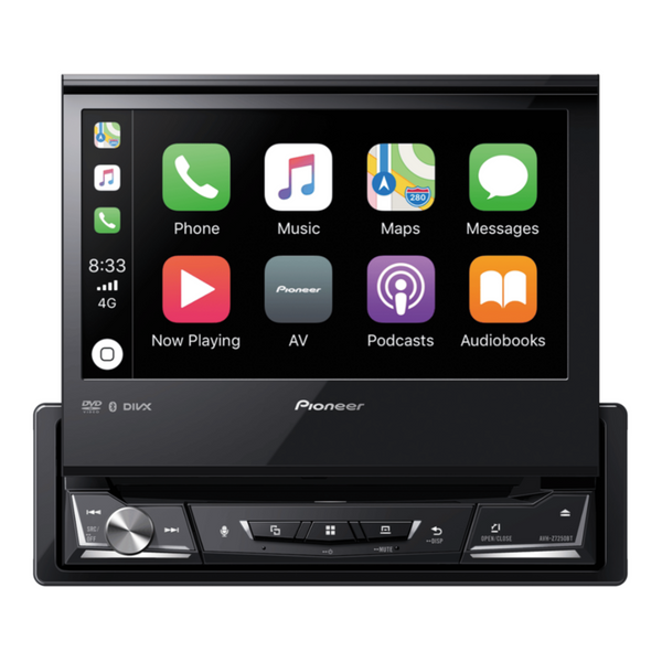 PIONEER | Car In-Dash 1-DIN DVD Multimedia AV Receiver with 7-3inch WVGA Touchscreen Display | AVH-Z7250BT