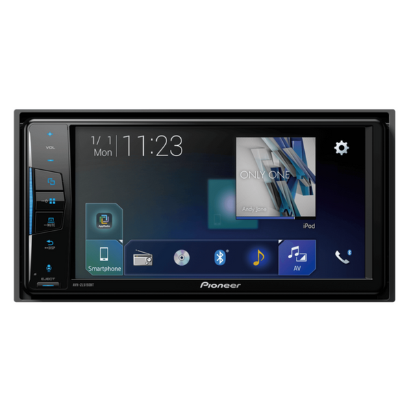 PIONEER | Car In-Dash Double-DIN DVD Multimedia AV Receiver with 7"inch WVGA Touchscreen Display | AVH-ZL5150BT