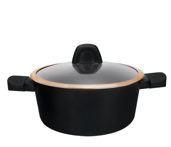 ROYALFORD | 20cm Premium Diamond Series Aluminum Casserole Black | RF12631