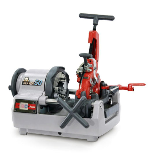 ASADA | Threading Machine 750 watts + Die Set + Threading Oil - 1 Gallon | BEAVER 50