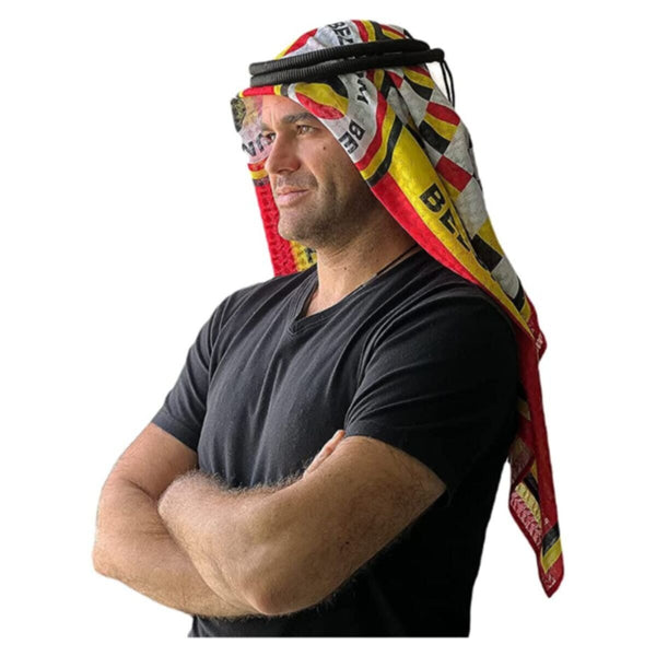 Belgium | Football fan head gear Arabic Style - Ghutra and Egal set- |- One- size
