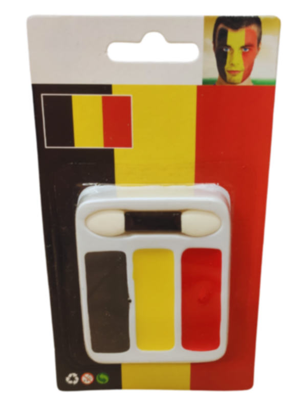Quick Face Painting Kit with Brush (3 Packets) | Belgium- |- Minagination