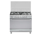 BOMPANI | 5 Gas Burner Cooker With Electric Oven & Grill 90x60cm | BO683ME/L