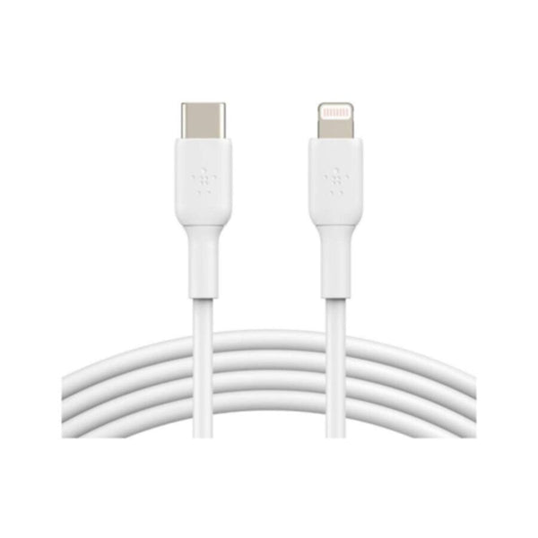 BELKIN | BOOST-'CHARGETM USB-C Lightning Cable 1m/3.3ft Mfi-Certified White for iPhone | CAA003bt1MWH