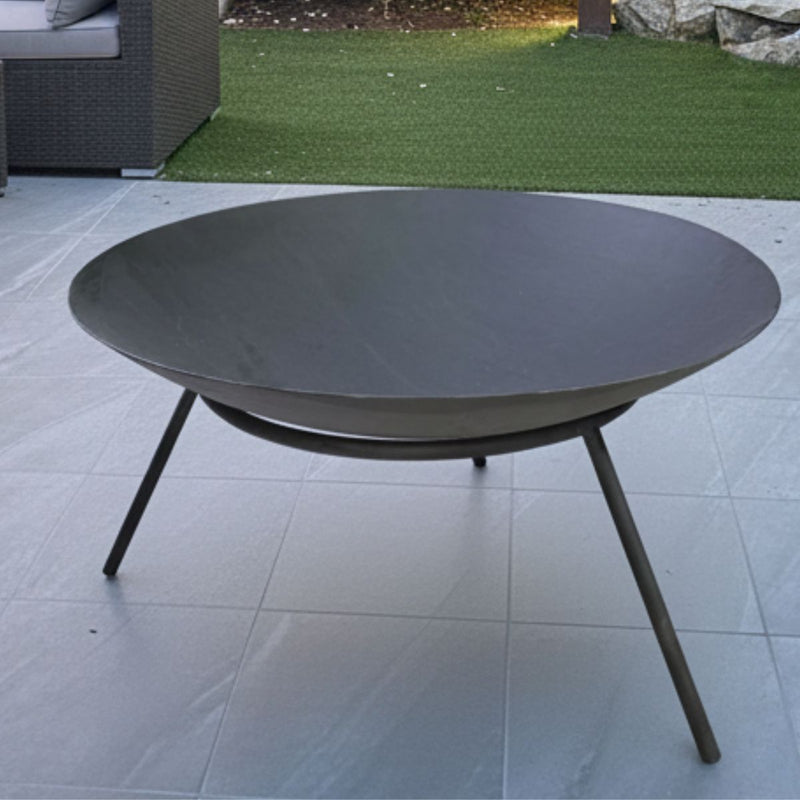 Round Fire Pit with Grill & Shield 60 cm | BTT-009-2025