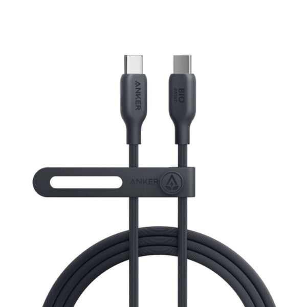 ANKER | 544 USB C to USB C Bio Based Cable 140 W 3ft 0.9 m Black | A80F1H11