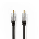 NEDIS | Digital Coax Audio Cable RCA Male to Male Gold Plated 5m | CAGC24170AT50