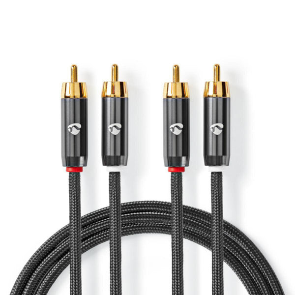 NEDIS | Stereo Audio Cable 2x RCA Male to Male 5m | CATB24200GY50