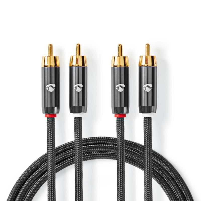 NEDIS | Stereo Audio Cable 2x RCA Male to Male 5m | CATB24200GY50