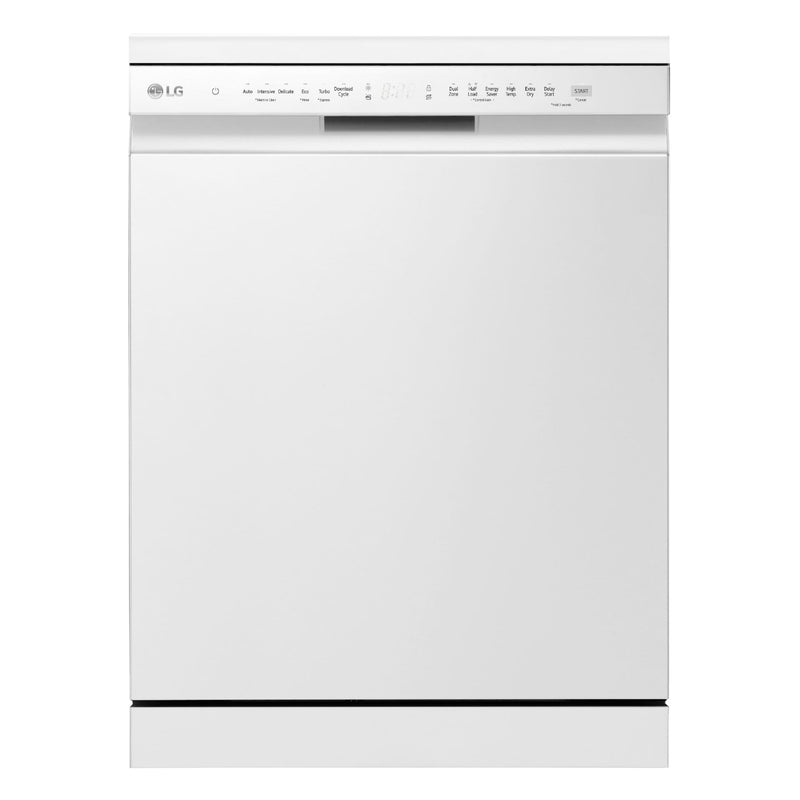 LG | Free-Standing Dishwasher 14 Place Settings 9 Programs White | DFC513FW
