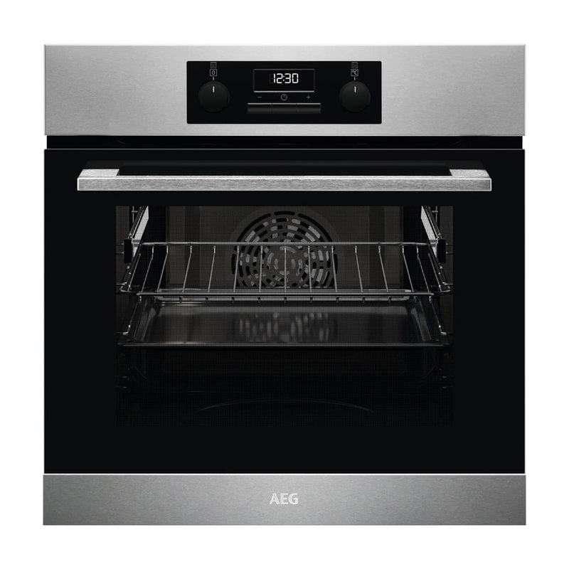 AEG | Built in Electric Oven 60 cm Black Stainless Steel | BCK431111M