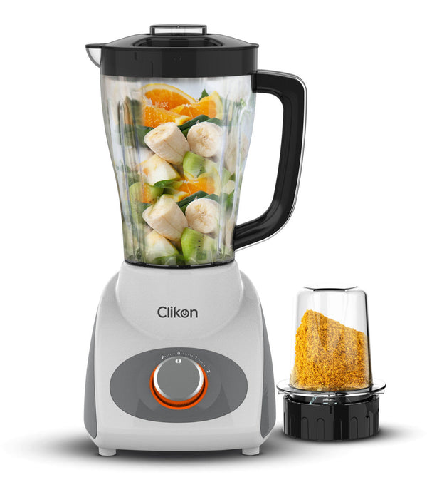 CLIKON | 3 In 1 Blender With Unbreakable Jar Chopper Set 1.5L 500W | CK2682