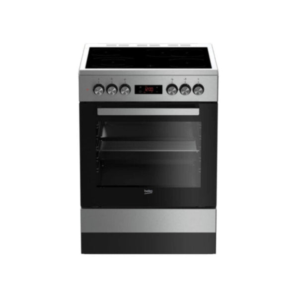BEKO | Cooker Freestanding with 4 Ceramic Hobs Multi-functional 60x60cm 72Liters | FSM67320GXS
