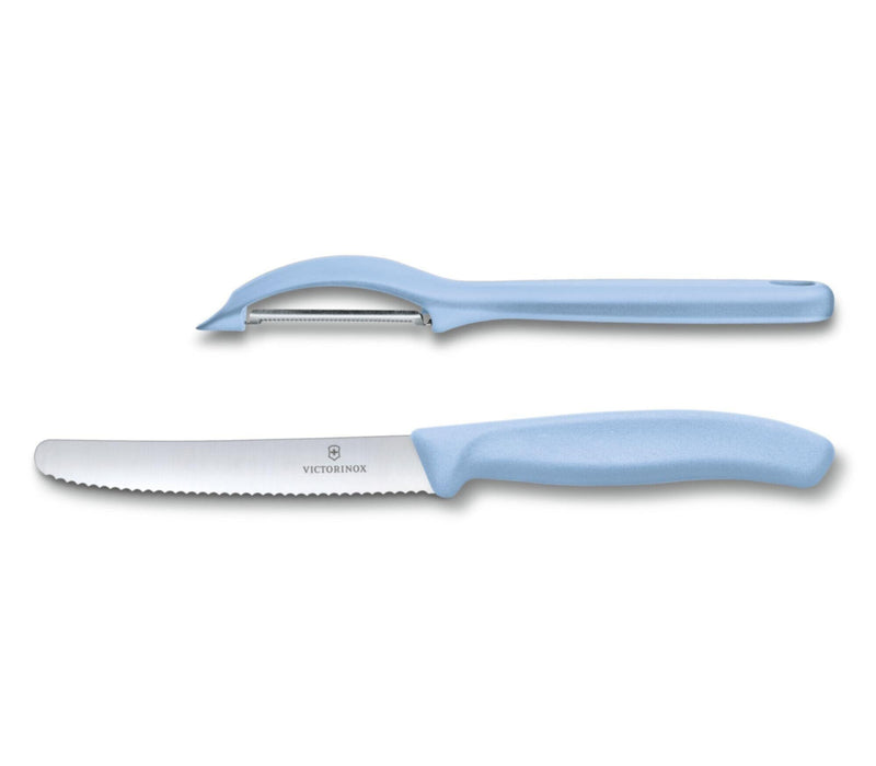 VICTORINOX | Swiss Classic Trend Colors Universal Knife Set 2 Light Blue | 6.7116.21L22