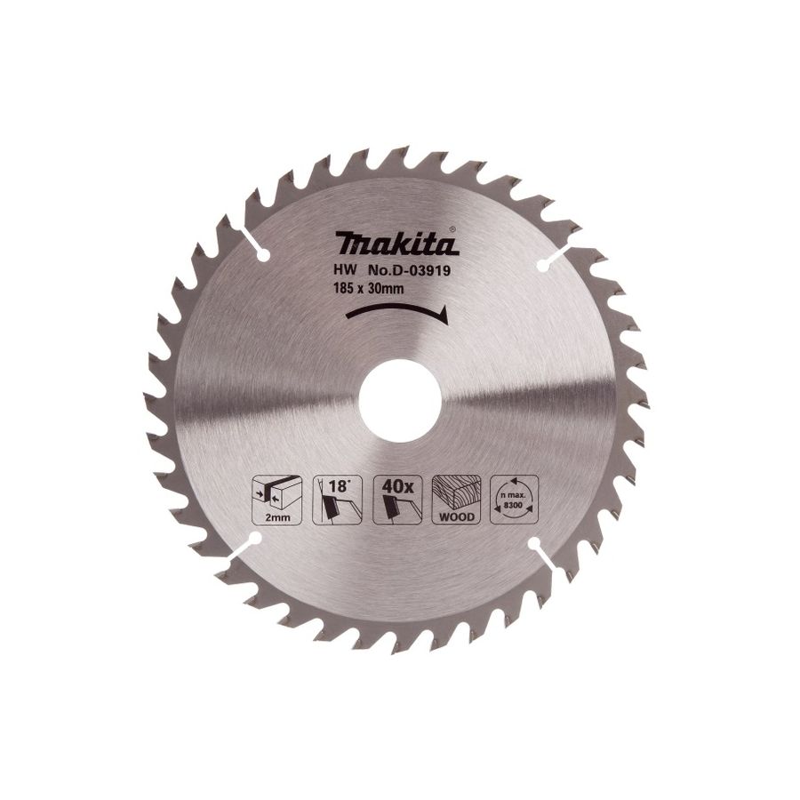MAKITA | Circular Saw Blade185x30mm 40 Teeth| D-03919