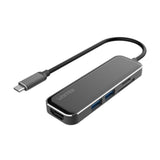 UNITEK | 5-in-1 USB3.1 Gen1 Type-C Hub (2*USB-A + HDMI + Card Reader), Space Grey+Black | D1036A