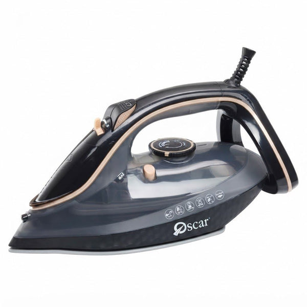 OSCAR | Ceramic Soleplate Steam Iron 2400W BS Plug Golden Black | OSI801
