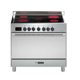 BOMPANI | Cooking Range 5 Hot Plates 90x60 cm Stainless Steel | BO683DX